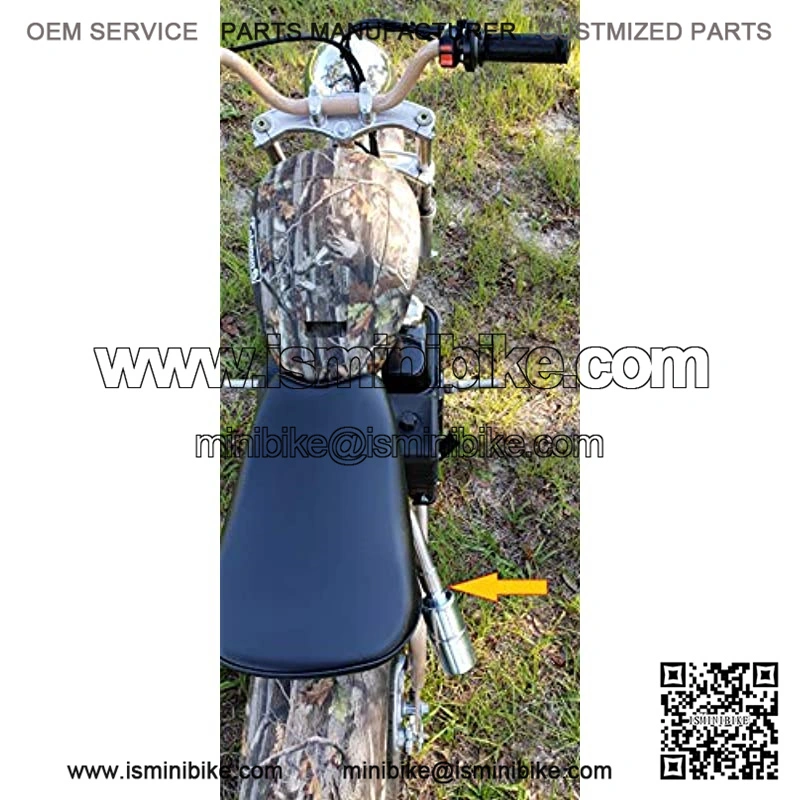Exhaust with Muffler for: Coleman CT200U-EX Camo 196cc/6.5HP Gas Mini Bike. - Image 3