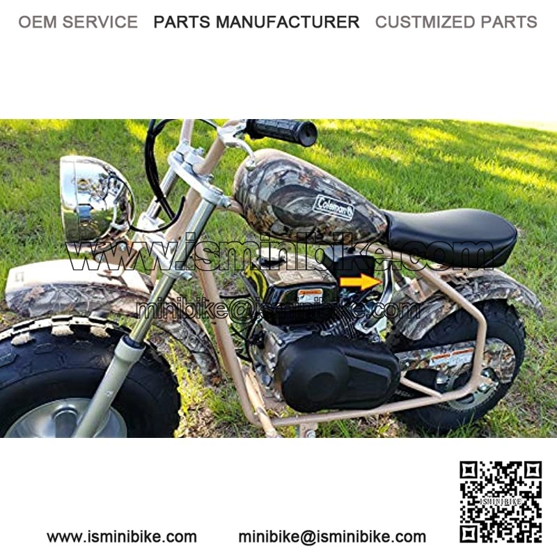 Exhaust with Muffler for: Coleman CT200U-EX Camo 196cc/6.5HP Gas Mini Bike. - Image 4