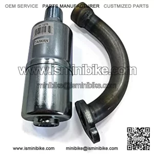 Exhaust Header w/Muffler for Coleman CT200U Mini Bike