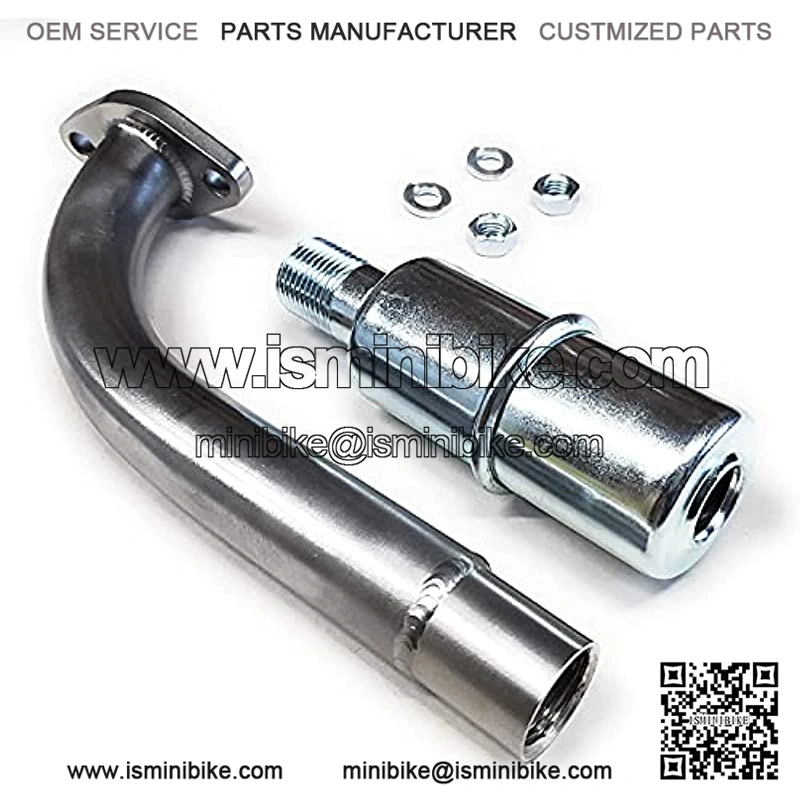 Exhaust With Muffler for: Coleman ct100u / cc100x Mini bike.