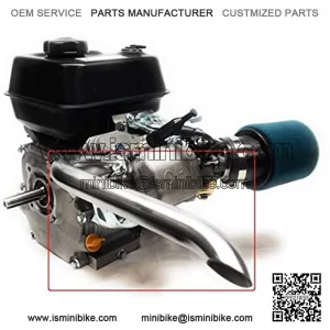 Mini Bike Exhaust Header Pipe for: Predator 212cc, GX160 GX200, DuroMax 7