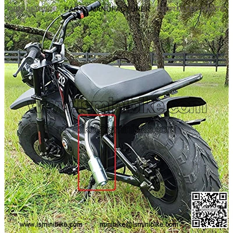 Exhaust With Muffler for: Mega Moto 212cc Pro, RB200, Monster Moto Classic 212cc, Mega Moto MM-B212-MXS, Gas Powered Mini Bike. - Image 5