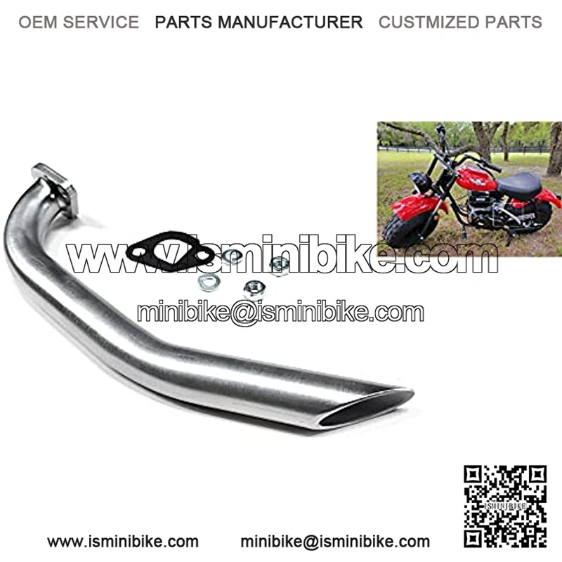 Exhaust Header pipe for Massimo Motor Warrior200 196CC Mini Bike, COLEMAN BT200X, COLEMAN CT200U, COLEMAN CT200U-EX.
