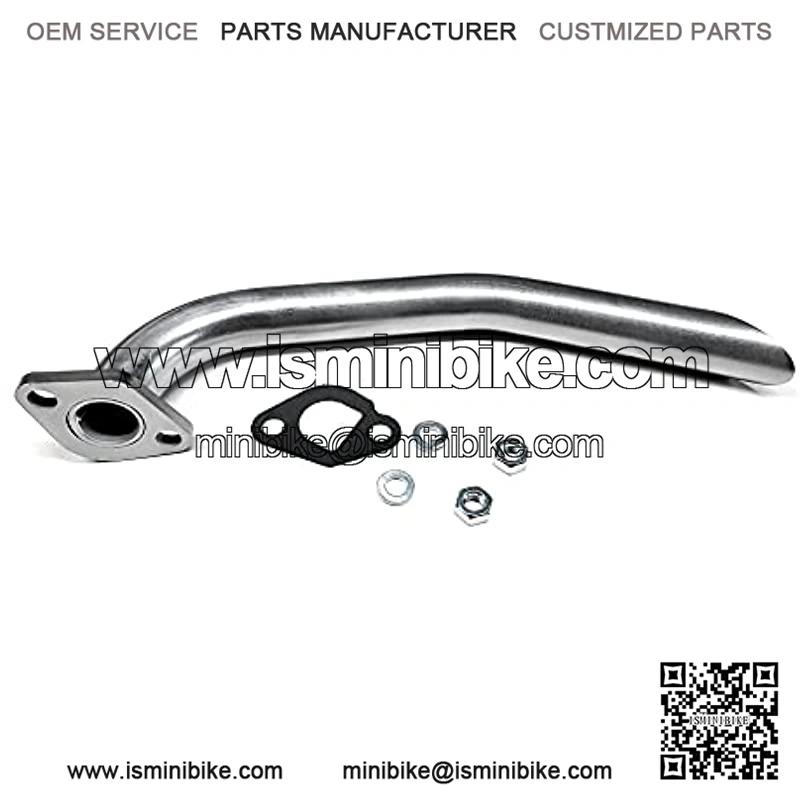 Exhaust Header pipe for Massimo Motor Warrior200 196CC Mini Bike, COLEMAN BT200X, COLEMAN CT200U, COLEMAN CT200U-EX. - Image 2