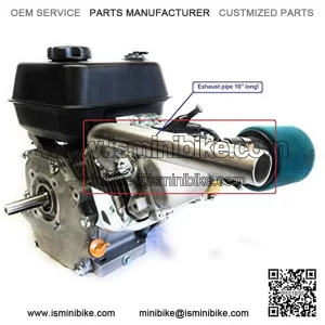 Exhaust Pipe 10" for Predator 212cc, GX160, GX200. Go Kart & mini bikes
