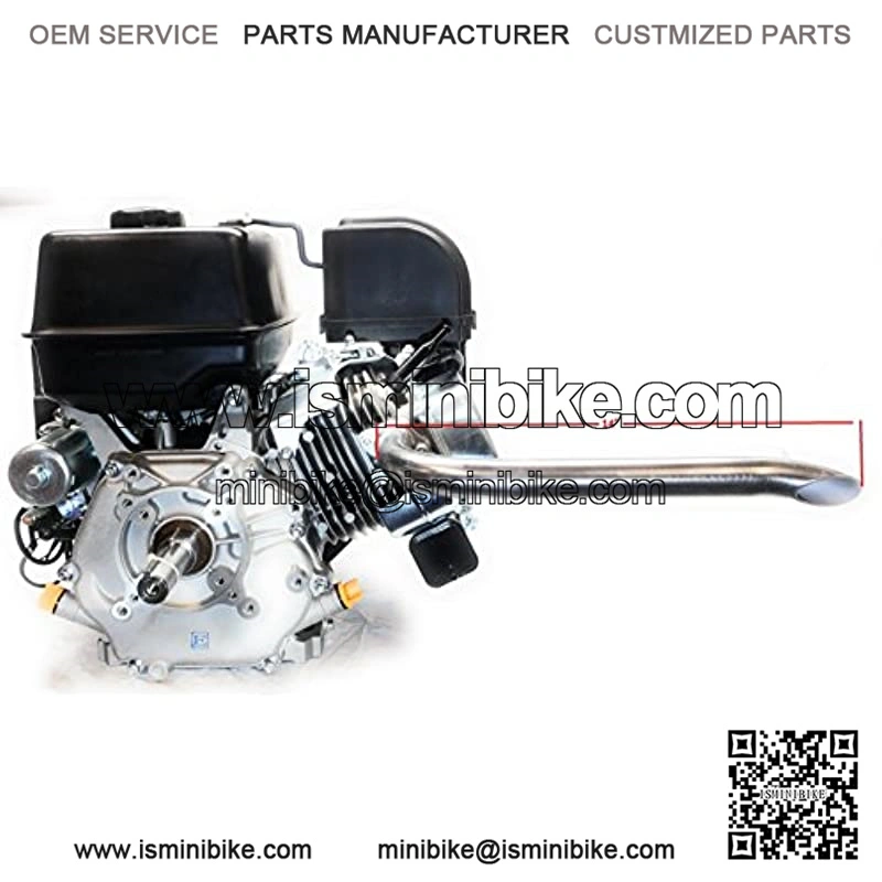 Header Exhaust Pipe for Mini Bikes, Predator 301cc & 420cc, GX Honda 270 & 389 - Image 2