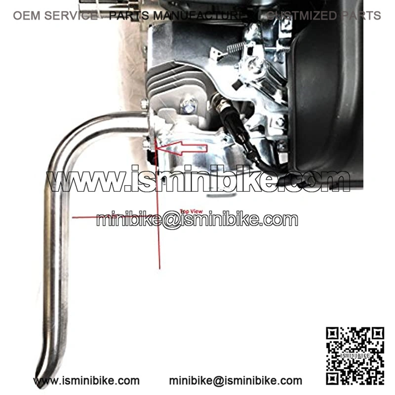Header Exhaust Pipe for Mini Bikes, Predator 301cc & 420cc, GX Honda 270 & 389 - Image 3