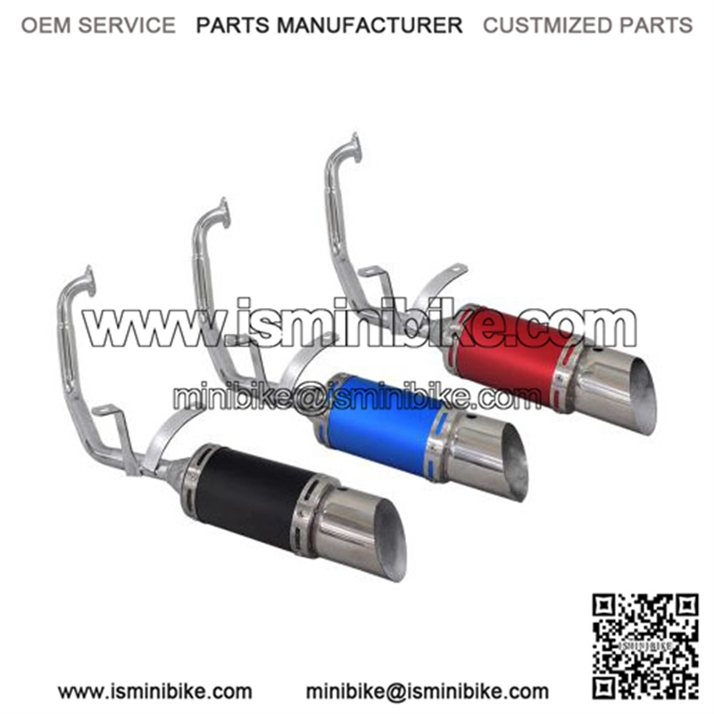 Short Performance Exhaust System for GY6 150cc Scooters & Go-Karts