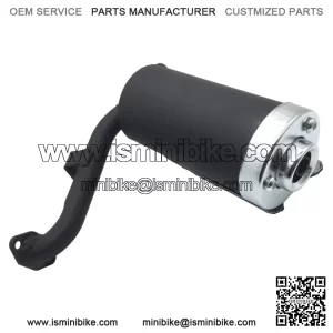 Silenciador de tubo de escape 43cc 49cc para Mini Bike Quad Buggy Motor de scooter de Tubo de escape