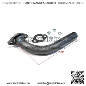 Exhaust Pipe for Predator 212cc, Honda GX160, GX200, Go Kart & mini bikes...