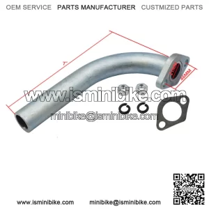 New Exhaust Pipe Fits Predator 212cc, Honda GX160 GX200, Go Kart and mini bikes