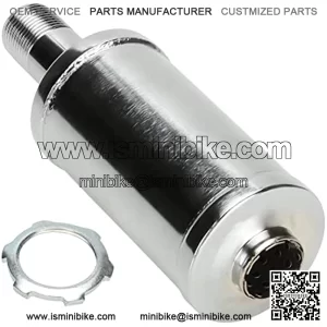 Exhaust Muffler Silencer for Predator 196cc 212cc 420cc CT200u CT200u-ex BT200x CC100x CT100u Mini Bike Go Kart KT196 Massimo Baja MB200 MB165 GX160 GX200 Clone Engine Performance Parts Silver