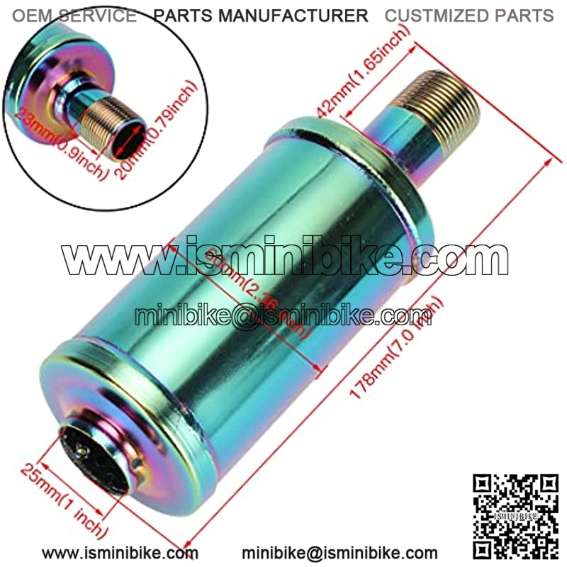 Exhaust Muffler Silencer for Predator 212cc 196cc 420cc CT200u CT200u-ex BT200x CC100x CT100u Massimo Baja MB200 Mini Bike Go Kart KT196 GX160 GX200 Clone Engines Performance Parts Colorful - Image 2