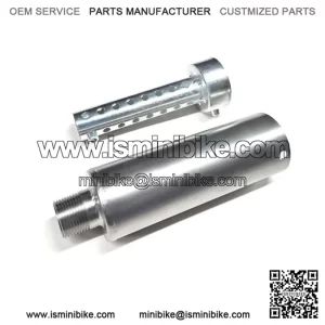 3/4 SS Muffler For Coleman minibike, Predator 212, 224, BT200X, MB200, CT200U