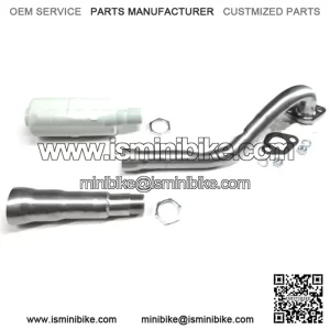 Center Exhaust Header tip / Muffler for TrailMaster Storm 200 Minibike