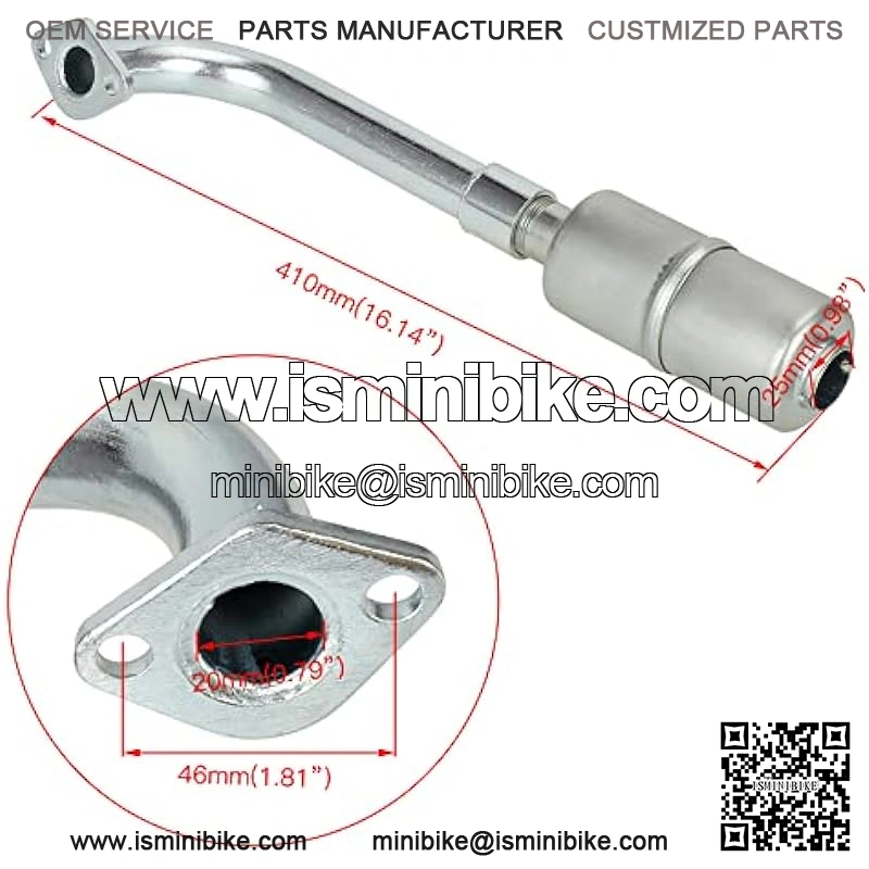 Upgrade Exhaust Pipe Muffler Jet Kit for Non Hemi Predator 212cc 196cc 6.5Hp GX160 GX200 KT196 CK196 Hammerheat 80t Manco Go Kart Small Engine Trailmaster MB200 Mini Bike Performance Parts - Image 3