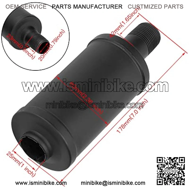 Exhaust Muffler Silencer for Predator 196cc 212cc 301cc 420cc Coleman CT200u Trail 200 BT200x CT100u CC100x Go Kart Mini Bike Massimo Baja MB200 KT196 GX160 GX200 Clone 6.5hp Engine Parts Black - Image 2