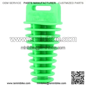Exhaust Silencer Plug, 2/4 Stroke Pipe Exhaust Silencer Bung Wash Rubber Plug for Motoycle Dirt Bike ATV Quad (Green)