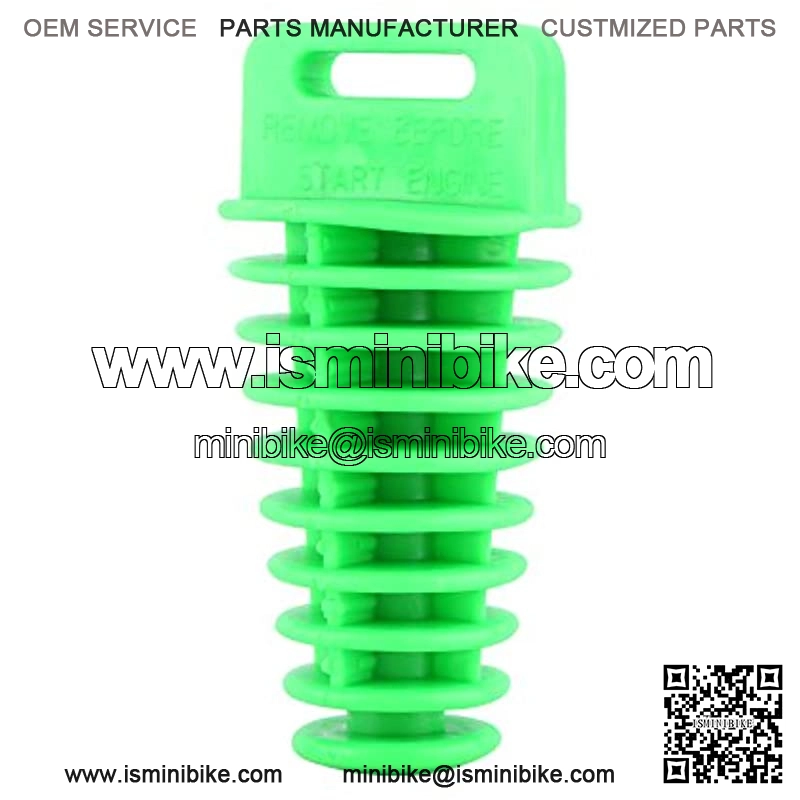 Exhaust Silencer Plug, 2/4 Stroke Pipe Exhaust Silencer Bung Wash Rubber Plug for Motoycle Dirt Bike ATV Quad (Green)