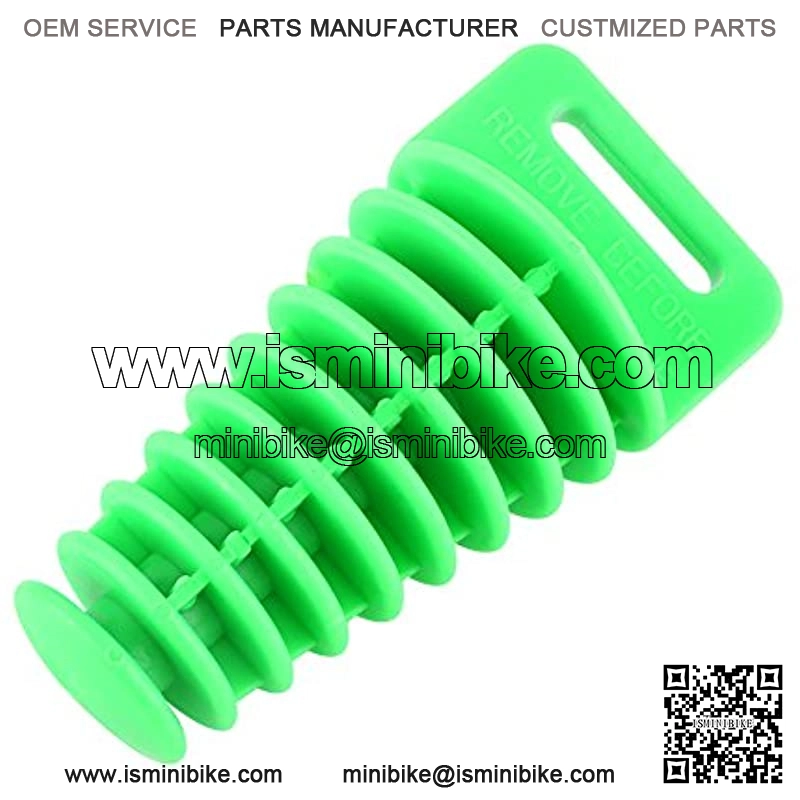 Exhaust Silencer Plug, 2/4 Stroke Pipe Exhaust Silencer Bung Wash Rubber Plug for Motoycle Dirt Bike ATV Quad (Green) - Image 2