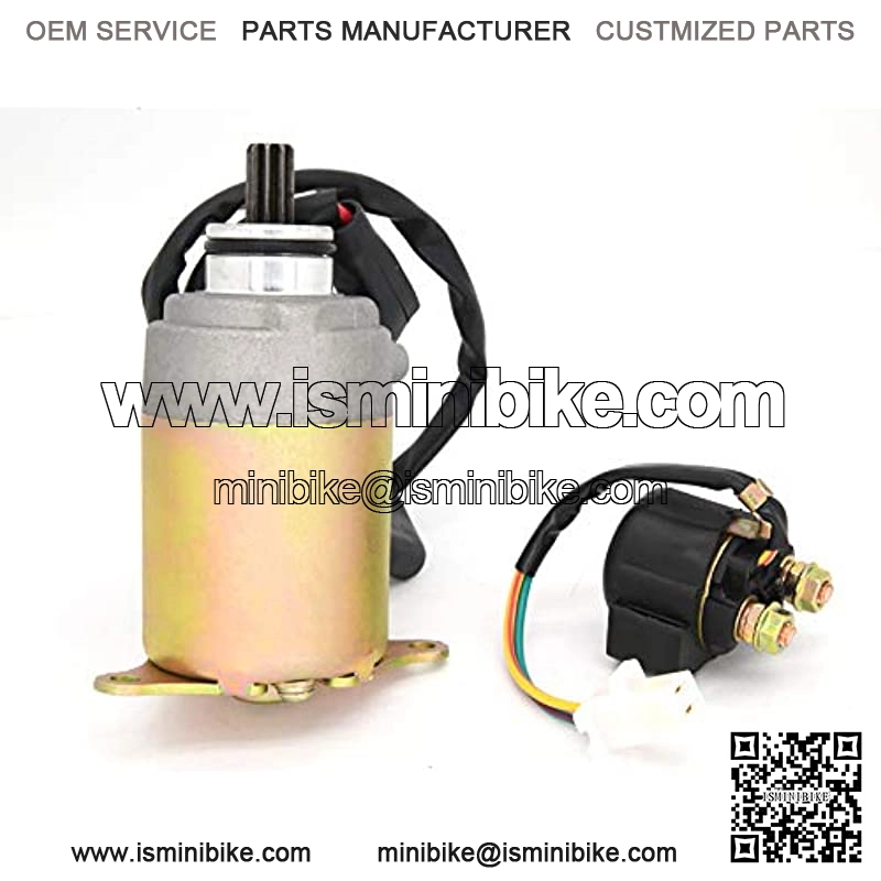 Starter Solenoid Relay + Starter Motor for 4-Stroke GY6 Engine 50cc 150cc 200cc 250cc ATV Dirt Bikes Scooters Go Kart Compatible with SUNL Coolster Baja Roketa 4 Wheelers Moped by BOOTOP - Image 2