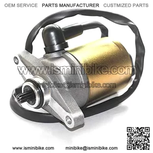 10 Teeth Starter Motor with Wire Cable for GY6 49cc 50cc Scooter 139QMB Moped ATV Go Karts SUNL ROKETA TANK BAJA