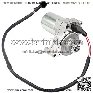 Starter for 125cc 50cc 70 cc 90cc 100 cc 110cc ATV Dirt Bike Go Karts Pit Bike Quad 4 Wheelers Dune Buggy for SSR Roketa Coolster Jonway SunL 3 bolt Starter Motor WIth Line