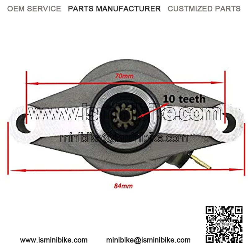 10 Teeth 12V Electric Starter Motor for GY6 50cc Scooter Moped Parts 4-stroke QMB139 Engines - Image 3
