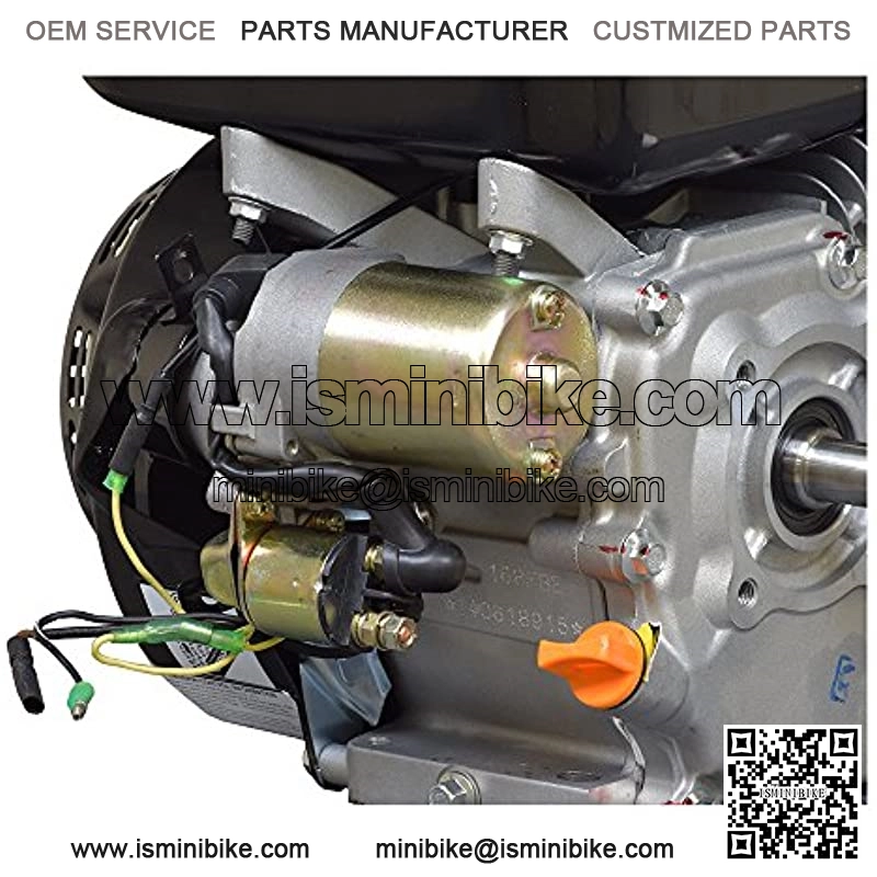 Electric Starter Motor with Solenoid for 6.5 HP 196cc Go-Kart & Mini Bike Engines