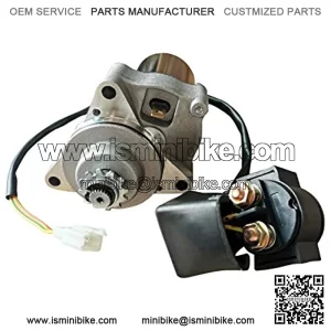 Starter Motor and RELAY for 50cc 70 cc 90cc 100 cc 110cc 125 cc Dirt Bikes Go Karts ATVs Pit Bike Dune Buggy Sandrail Quad 4 Wheelers SSR Roketa Taotao Coolster Jonway SunL