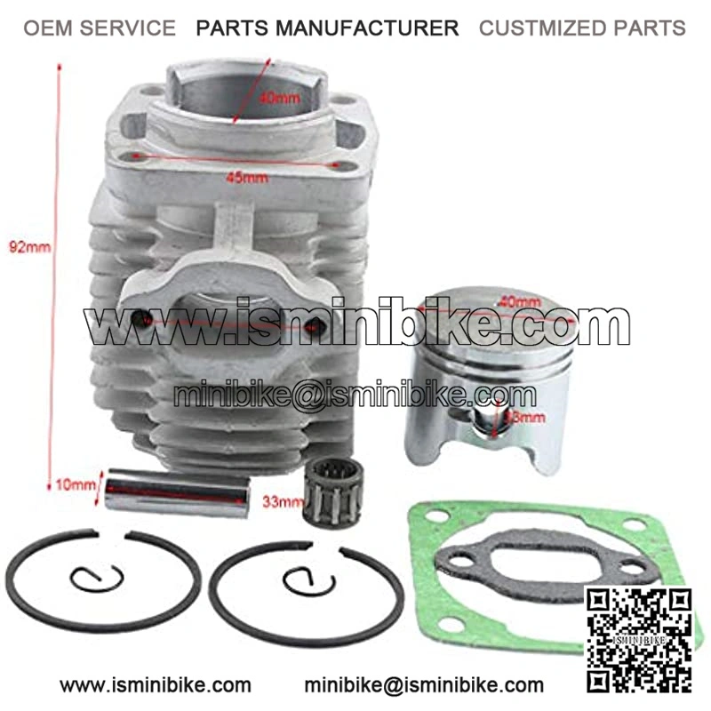 40mm Bore Cylinder Kit with Piston for 2 Stroke 47cc 49cc Pocket Bike Mini Quad Chain Saw - Image 3