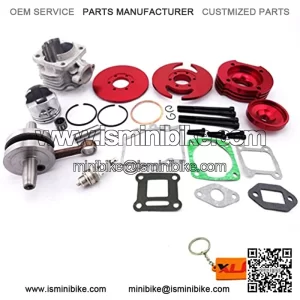 Big Bore Kit 44mm Cylinder for 2 Stroke 47cc 49cc Engine Pocket Bike Mini Dirt ATV