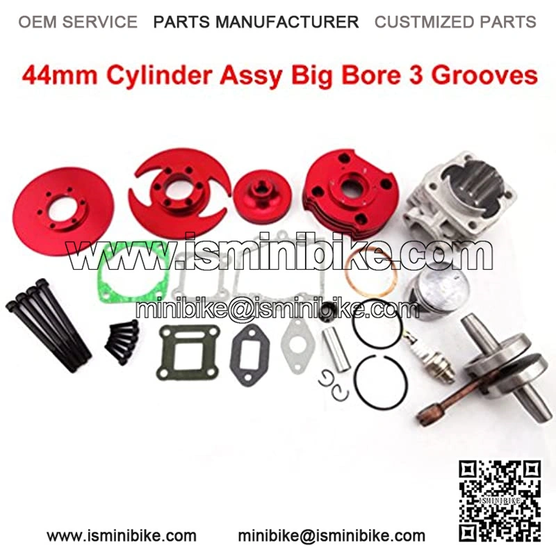 Big Bore Kit 44mm Cylinder for 2 Stroke 47cc 49cc Engine Pocket Bike Mini Dirt ATV - Image 2