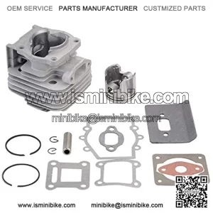 40mm Bore Complete Cylinder Kit with Piston for 2 Stroke 43cc Gas Scooter Pocket Bike Mini