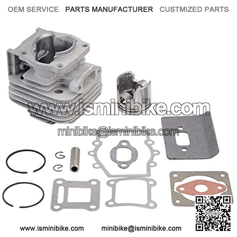 40mm Bore Complete Cylinder Kit with Piston for 2 Stroke 43cc Gas Scooter Pocket Bike Mini