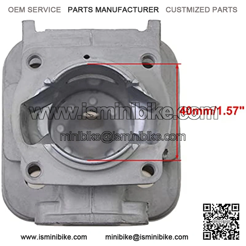 40mm Bore Cylinder Body for 2 Stroke 43cc (40-5) 47cc 49cc Pocket Bike Mini Quad - Image 2