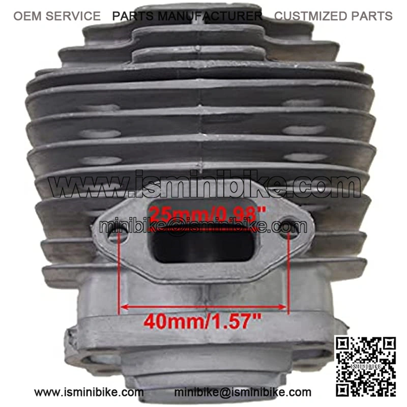 40mm Bore Cylinder Body for 2 Stroke 43cc (40-5) 47cc 49cc Pocket Bike Mini Quad - Image 3