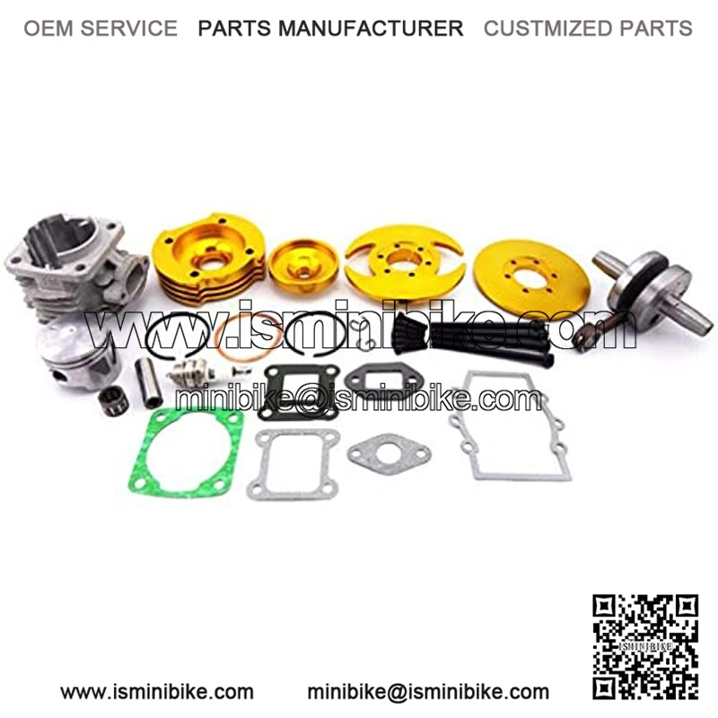 Gold 44mm Big Bore Kit Cylinder Head For 2 Stroke 47cc 49cc Chinese Mini Dirt ATV Quad Pocket Bike 4 Wheeler Minimoto - Image 2
