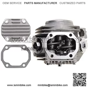 52.4mm Big Bore Cylinder Head 66mm Valves Replacement for 4 Stroke 110cc ATV 4 Wheeler Go Kart Scooter Dirt Pit Bike