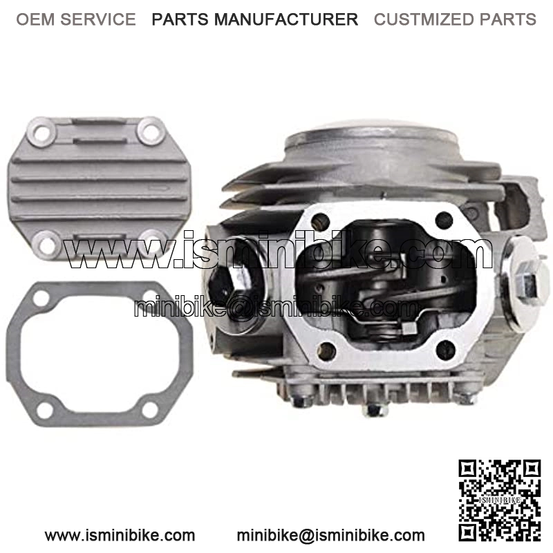 52.4mm Big Bore Cylinder Head 66mm Valves Replacement for 4 Stroke 110cc ATV 4 Wheeler Go Kart Scooter Dirt Pit Bike