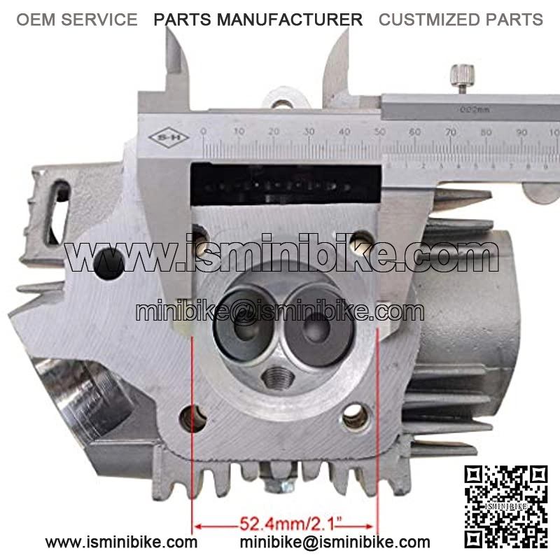52.4mm Big Bore Cylinder Head 66mm Valves Replacement for 4 Stroke 110cc ATV 4 Wheeler Go Kart Scooter Dirt Pit Bike - Image 4