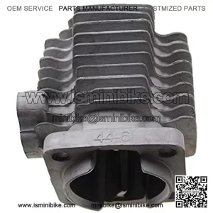44mm Big Bore Cylinder Replacement for 2 Stroke 43cc 47cc Coolster 49cc Pit Bike Gas Scooter Mini Pocket Bike