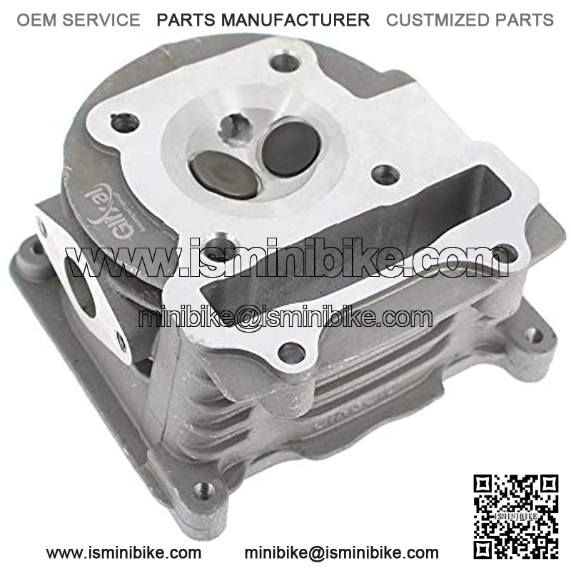 ATGT-12Z GY6 49cc 50cc to 100cc Scooter Engine 50mm Cylinder Head Assy with Valves Set for 139QMB 139QMA Chinese Moped ATV Go Kart Quad (Non EGR Type, 69mm Valves) - Image 2