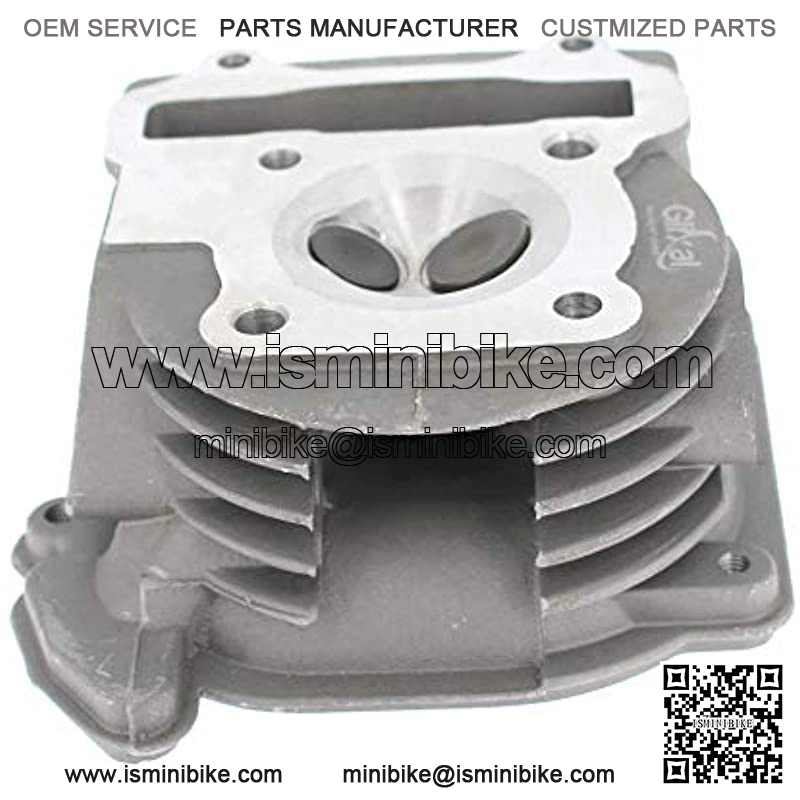 ATGT-12Z GY6 49cc 50cc to 100cc Scooter Engine 50mm Cylinder Head Assy with Valves Set for 139QMB 139QMA Chinese Moped ATV Go Kart Quad (Non EGR Type, 69mm Valves) - Image 4