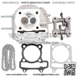 63mm Cylinder Body Assembly with Rocker+94 Chain for 4-Stroke GY6 150cc 180cc 200cc 250cc Engines ATV Off-Road Vehicle Scooter Go Kart