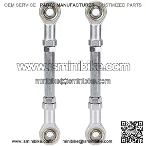 2pcs 150mm -170mm 8mm Steering Tie Rod Kit Ball Joint for 49cc Electric Mini ATV Go Kart 2pcs 150mm suspension kit go kart tie rod kit,go kart tie rod kit