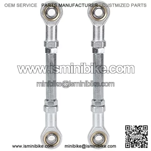 2pcs 150mm 170mm 8mm Kit de direcci??n y suspensi??n Kit de varilla de direcci??n Kit de r??tula ATV Go Kart Accesorio Reemplazo para 49cc Electric Mini ATV Go Kart