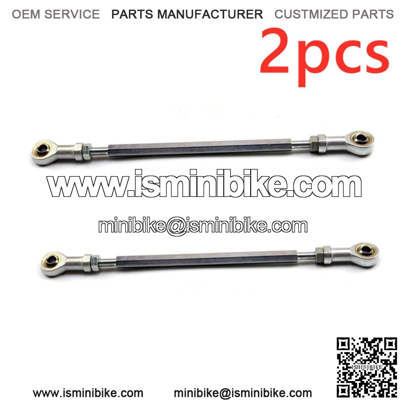2Pcs Universal 11" x 5/16 Tie Rod Steering Joint Kit Set Go Kart Off Road Cart