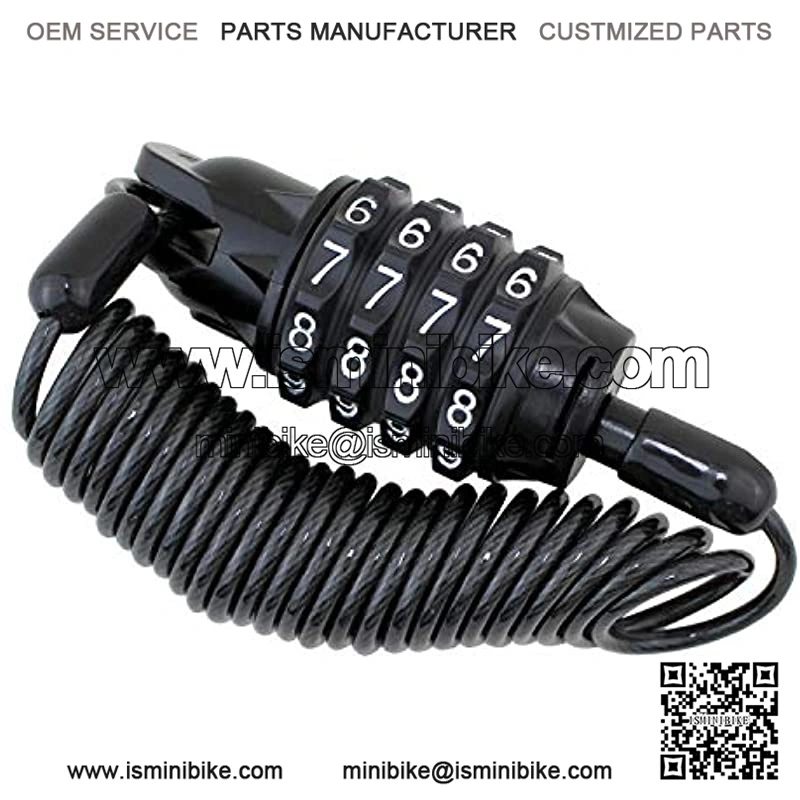 Helmet Lock Cable Resettable Mini Combination Cable Lock Bike Motorcycle Saddle Lock Wire 6 Feet