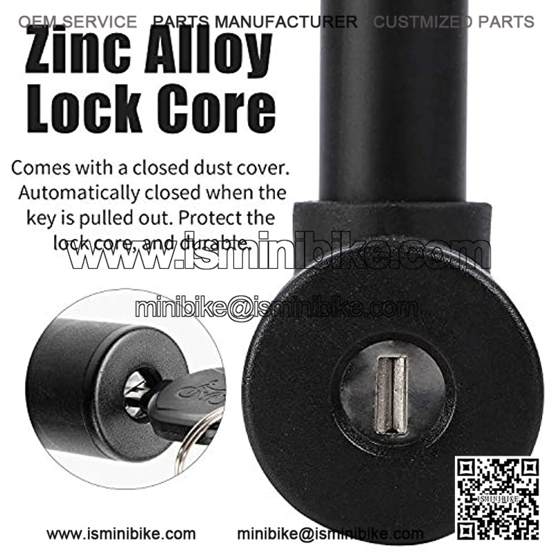 Mini Bike U Lock Compact Bicycle U Lock with Key Sturdy Security Anti Theft Heavy Duty Cycling Locks - Image 4